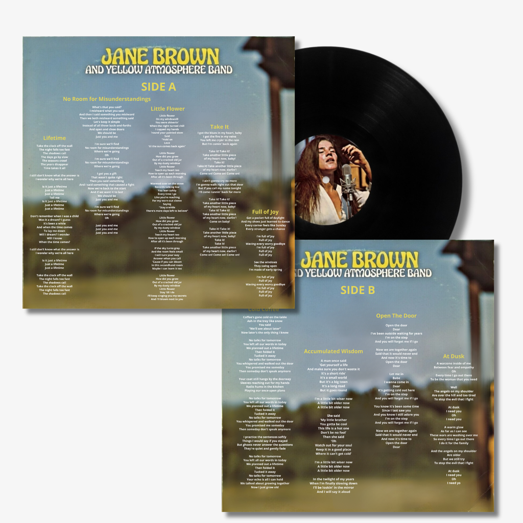 Jane Brown and Yellow Atmosphere Band - Lifetime | Physical Vinyl Record