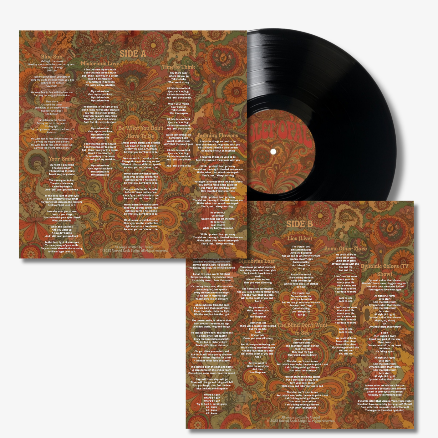 Violet Opal - Blue Sun | Physical Vinyl Record