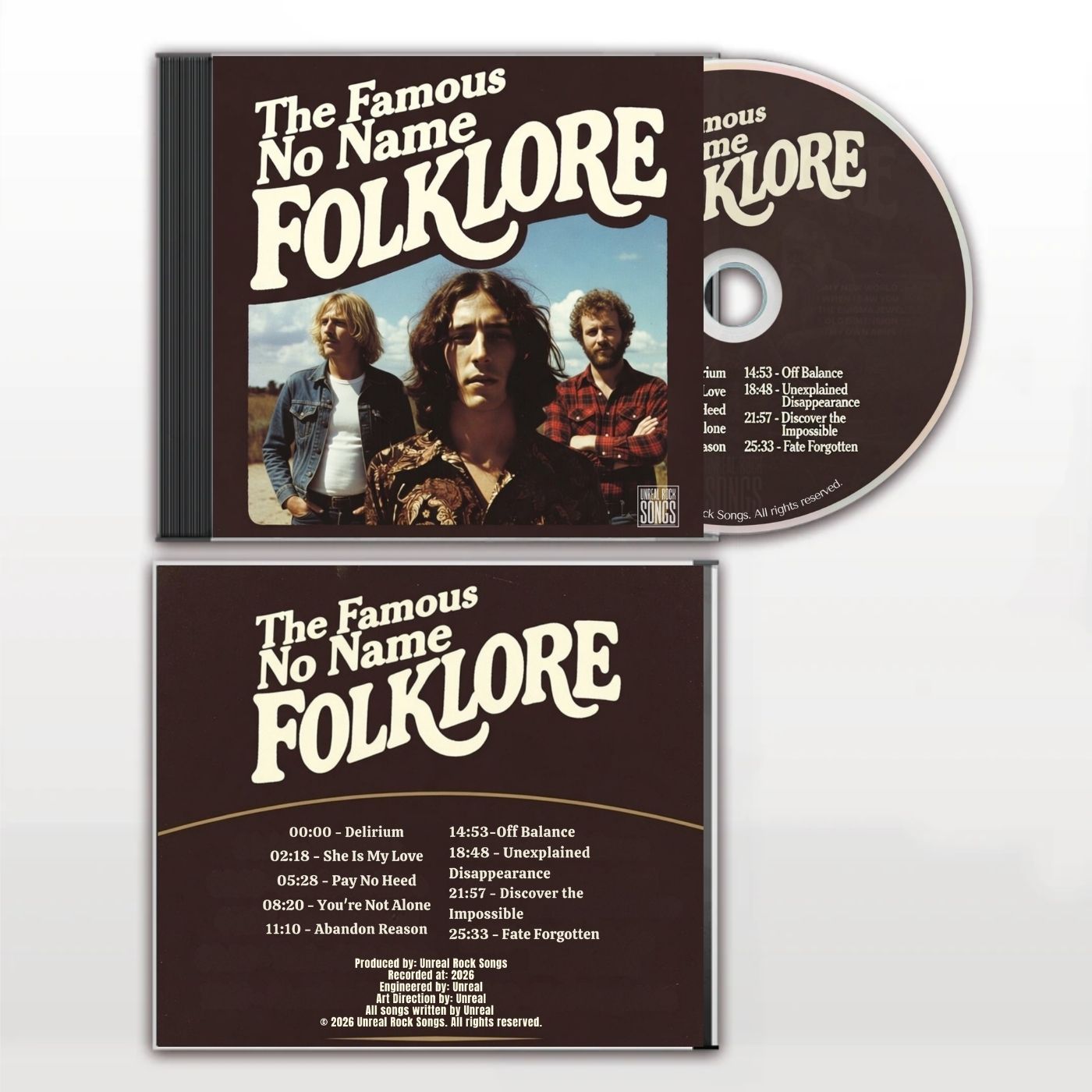 The Famous No Name Folklore - You're Not Alone | Physical CD