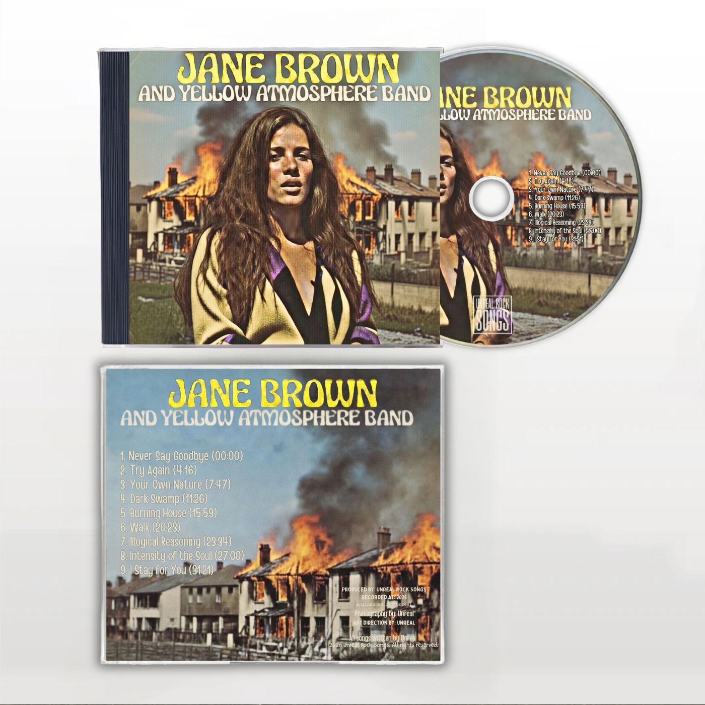 Jane Brown and Yellow Atmosphere Band - Burning House | Physical CD